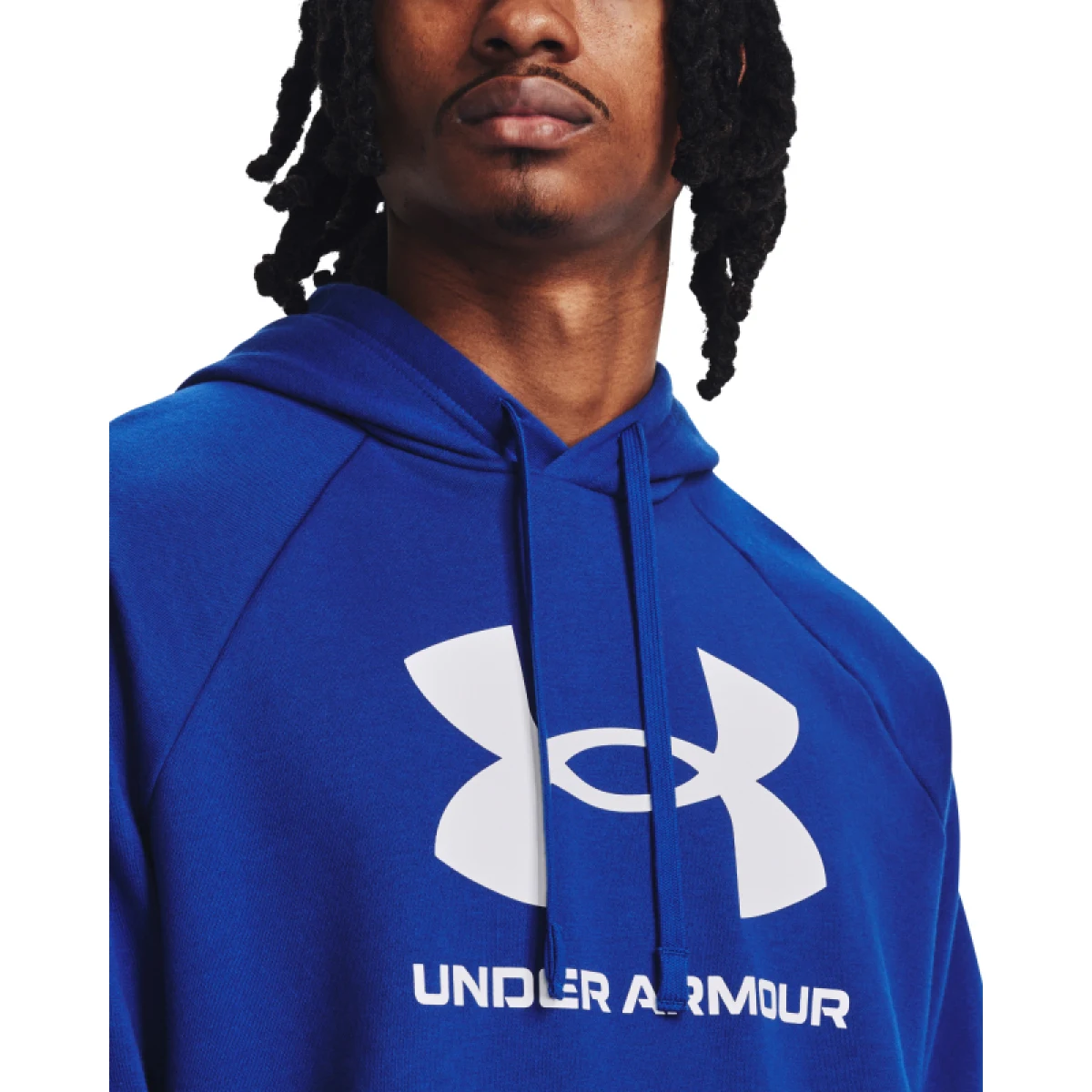 Pánska zateplená mikina s kapucňou UNDER ARMOUR UA Rival Fleece Logo HD-BLU · záber 3