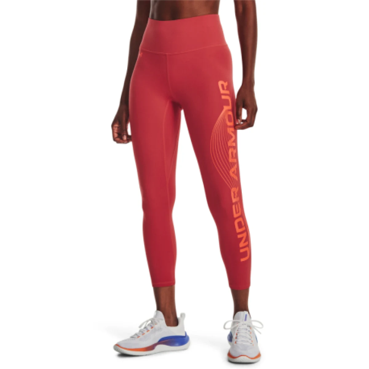 Dámske legíny UNDER ARMOUR Motion Ankle Leg Branded-PNK · záber 1