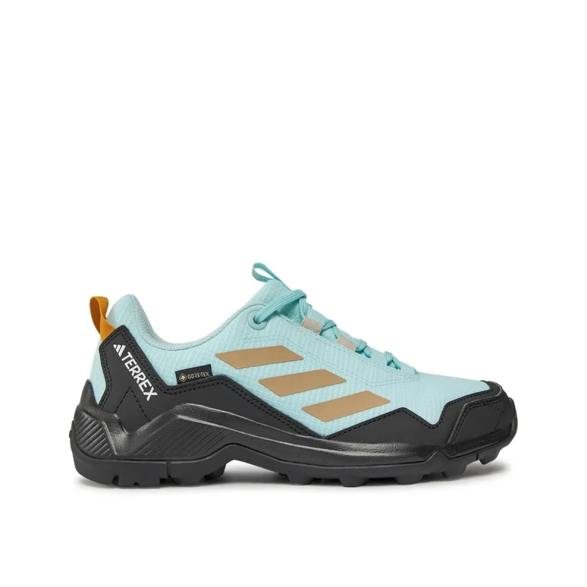 Dámska nízka turistická obuv ADIDAS Terrex Eastrail GTX flash aqua wonder beige preloved yellow · záber 2