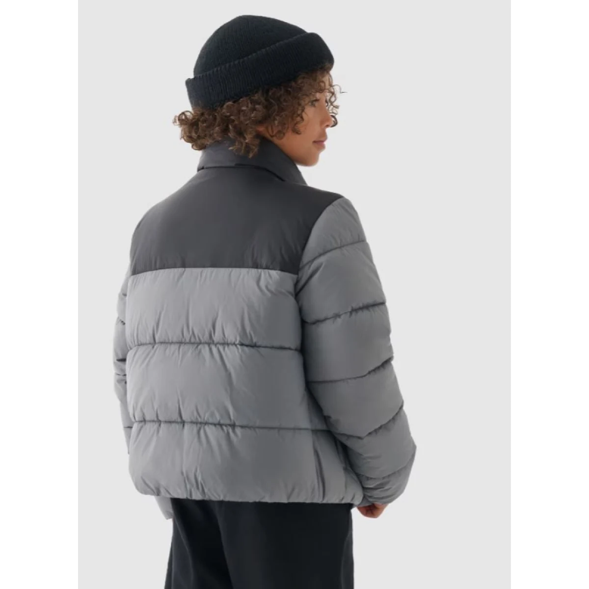 Chlapčenská bunda 4F JUNIOR DOWN JACKET-JWAW24TDJAM461-25S-GREY · záber 5