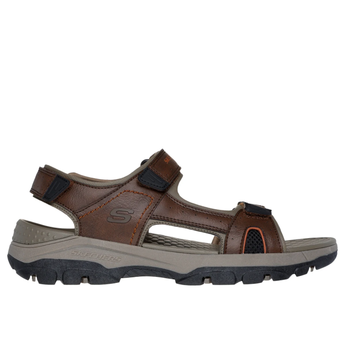 Pánske sandále SKECHERS Relaxed Fit Tresmen Hirano M brown · záber 2