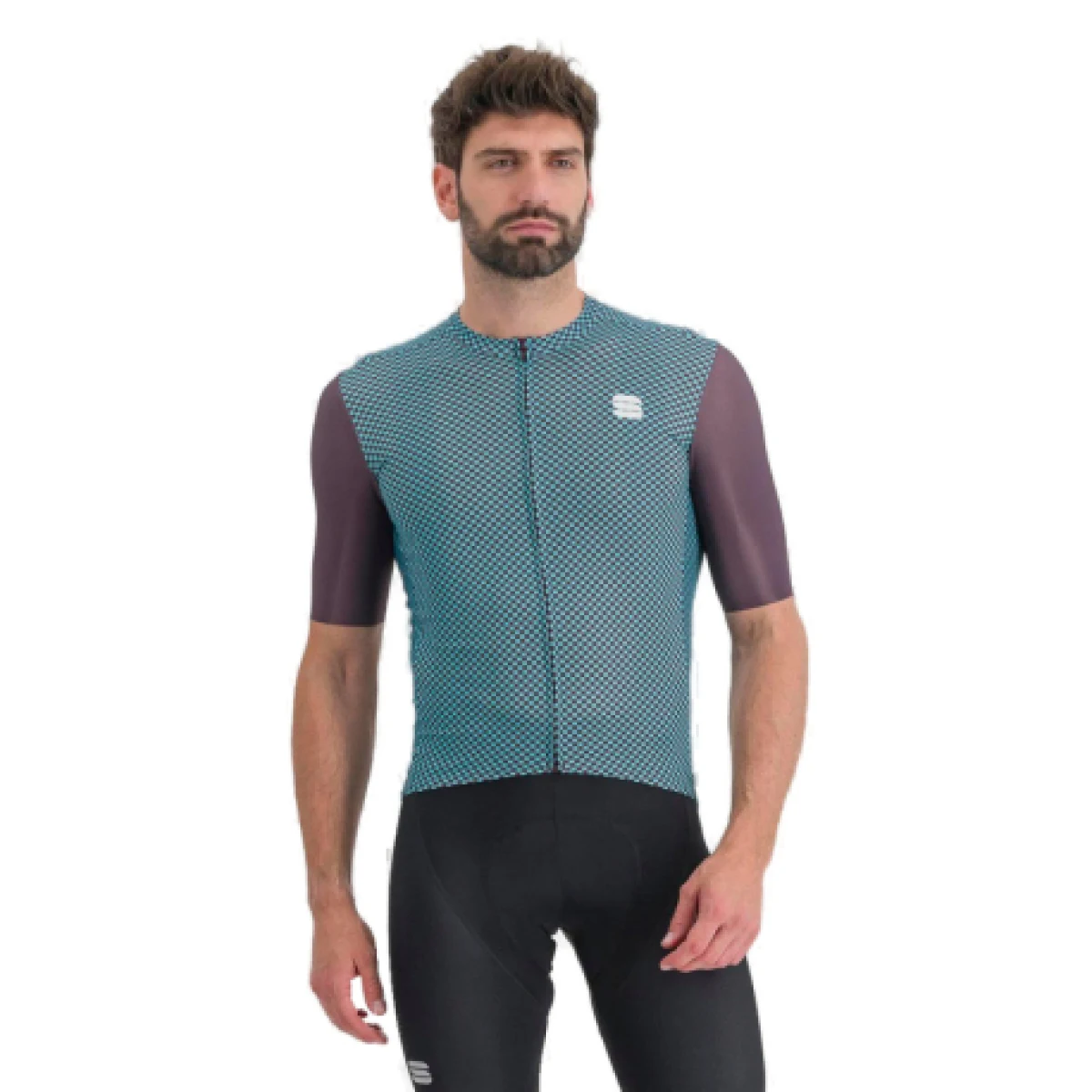 Pánsky cyklistický dres s krátkym rukávom SPORTFUL Checkmate jersey, huckleberry blue radiance · záber 1