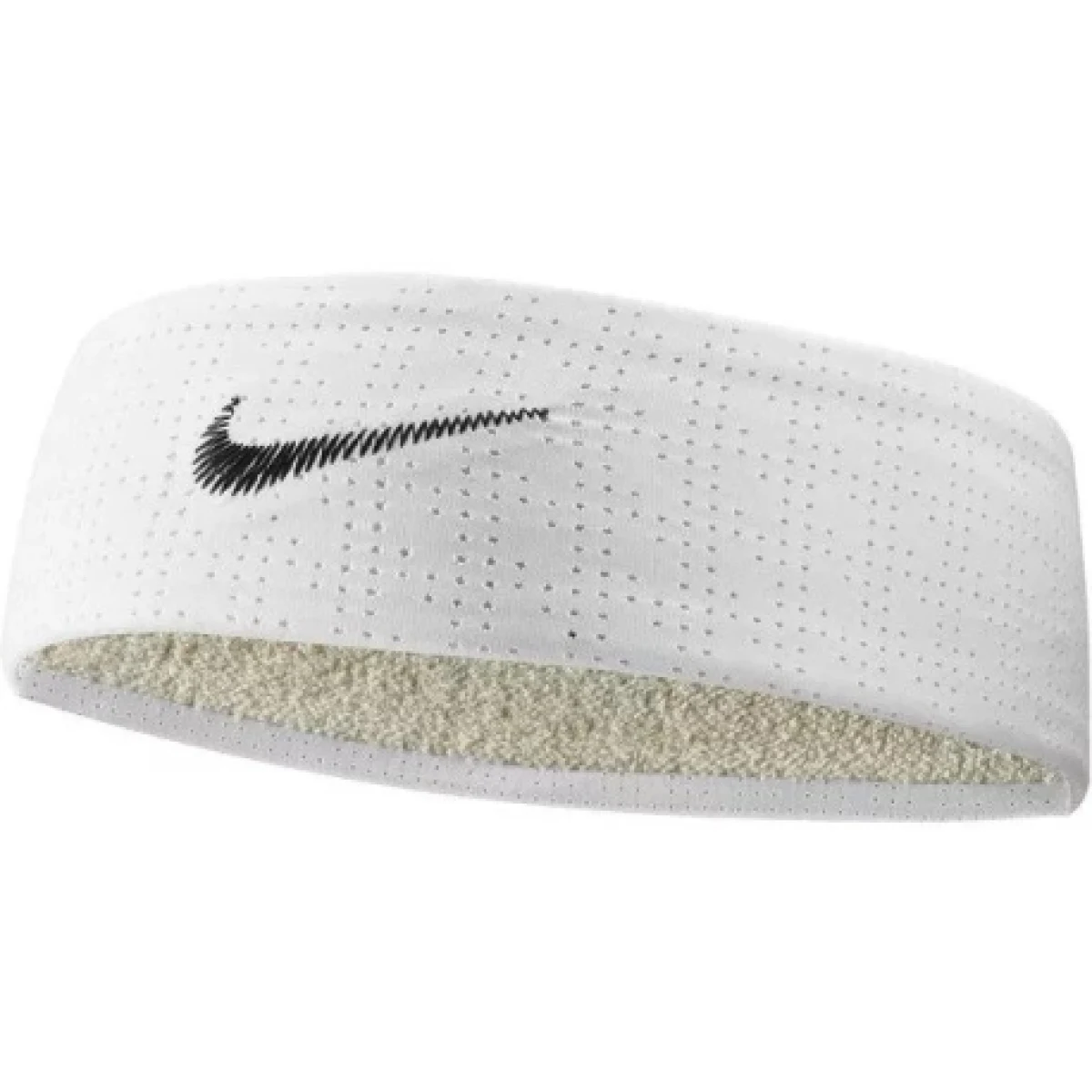 Čelenka NIKE Fury Headband Terry white black · záber 1