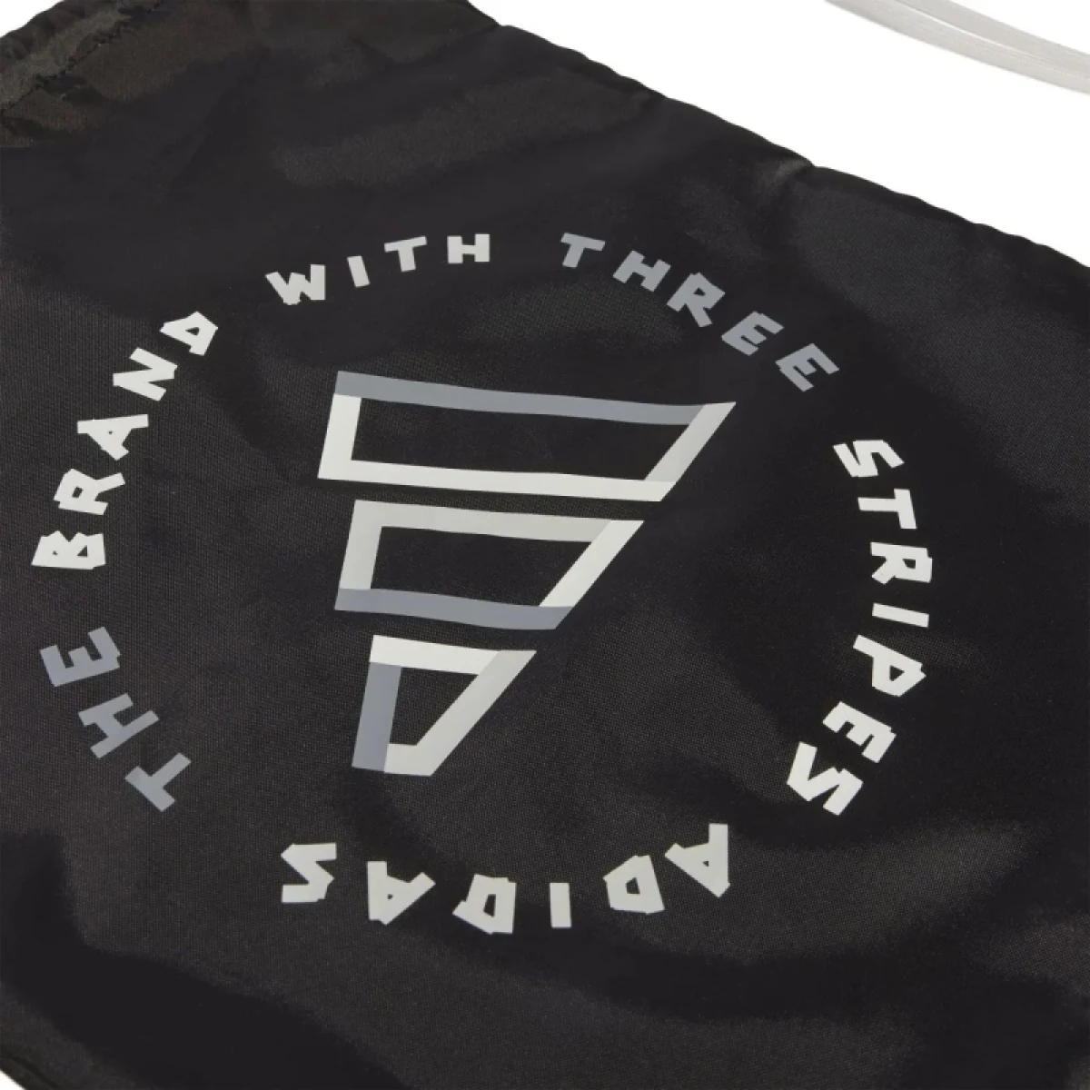 Vrecko na prezúvky ADIDAS GYMSACK TAPE BLACK WHITE · záber 2