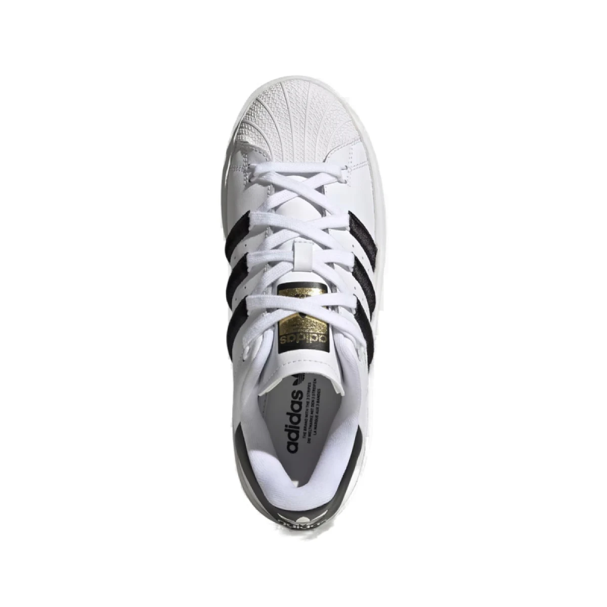 Dámska vychádzková obuv ADIDAS ORIGINALS SUPERSTAR BONEGA W-FTWWHT CBLACK GOLDMT · záber 5