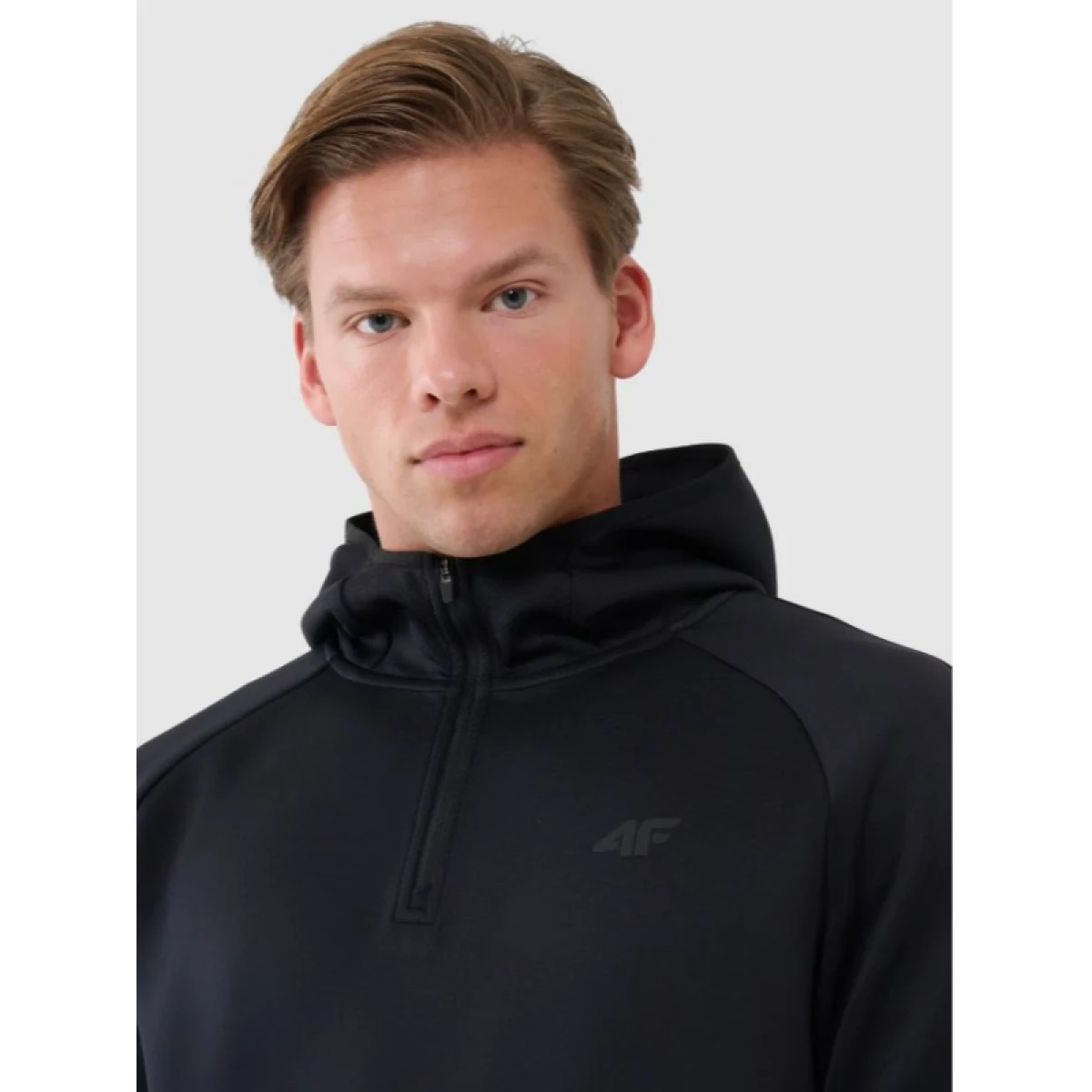 Pánska mikina s kapucňou 4F SWEATSHIRT FNK M457-20S-DEEP BLACK · záber 2