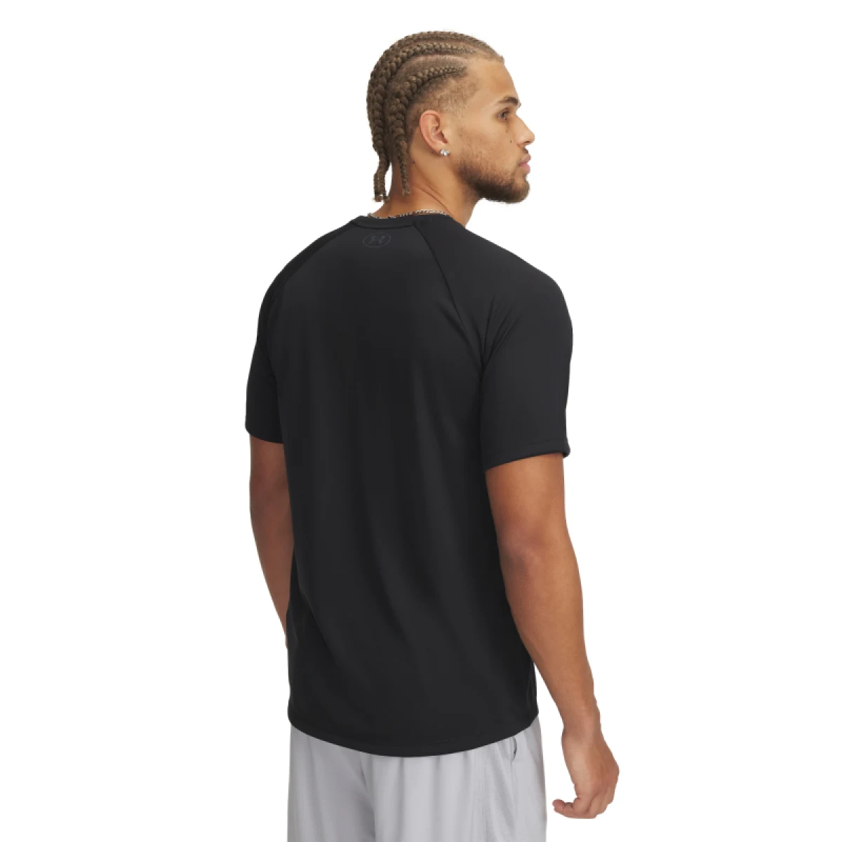 Pánske tréningové tričko s krátkym rukávom UNDER ARMOUR UA M TECH PRINT FILL SS-BLK · záber 2