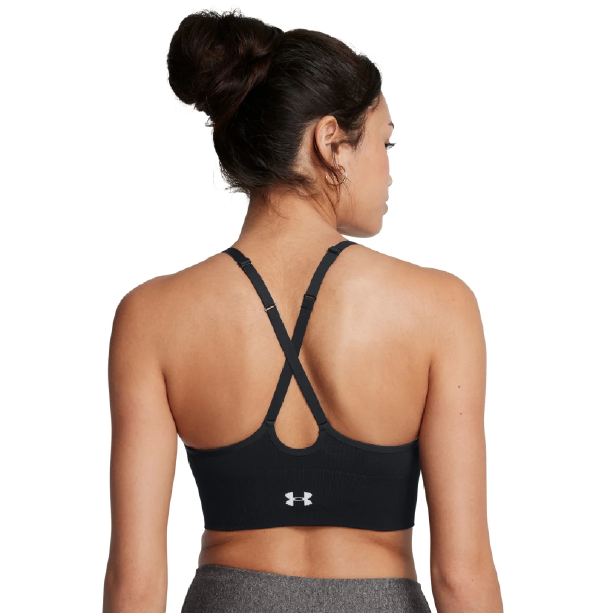 Dámska tréningová športová podprsenka UNDER ARMOUR Vanish Seamless Low Bra-BLK · záber 2