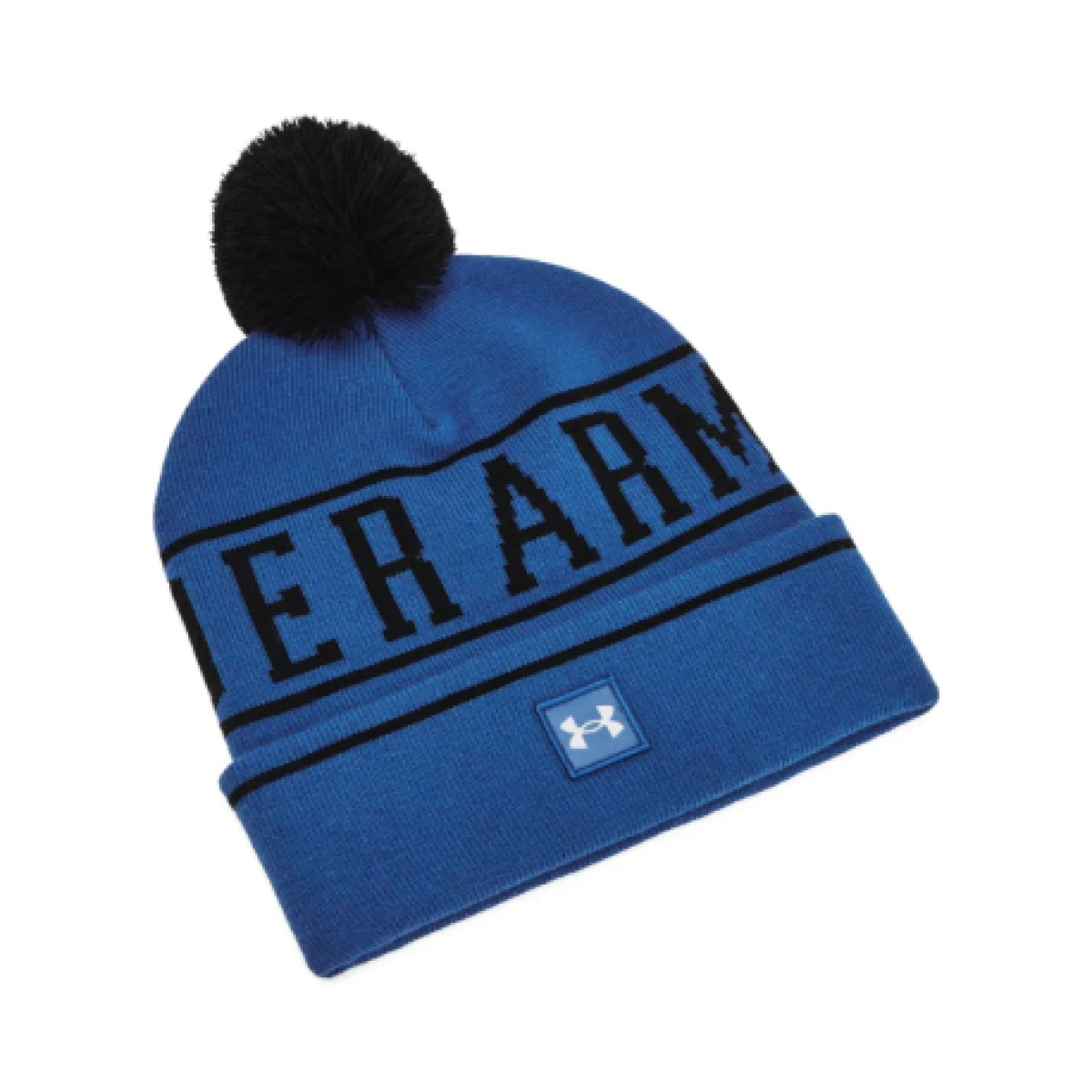 Pánska zimná čiapka UNDER ARMOUR M Halftime Pom Beanie-BLU · záber 1