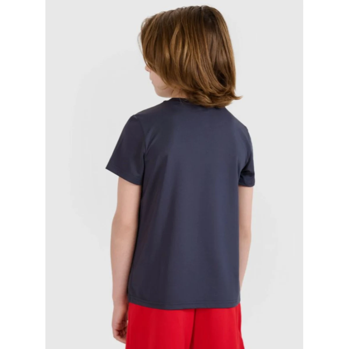 Chlapčenské tréningové tričko s krátkym rukávom 4F JUNIOR TSHIRT FNK M1209-22S-ANTHRACITE · záber 3
