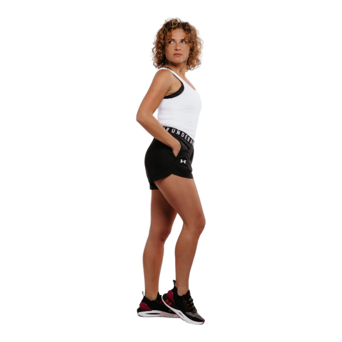 Dámske tréningové kraťasy UNDER ARMOUR Play Up Shorts 3.0-BLK · záber 2