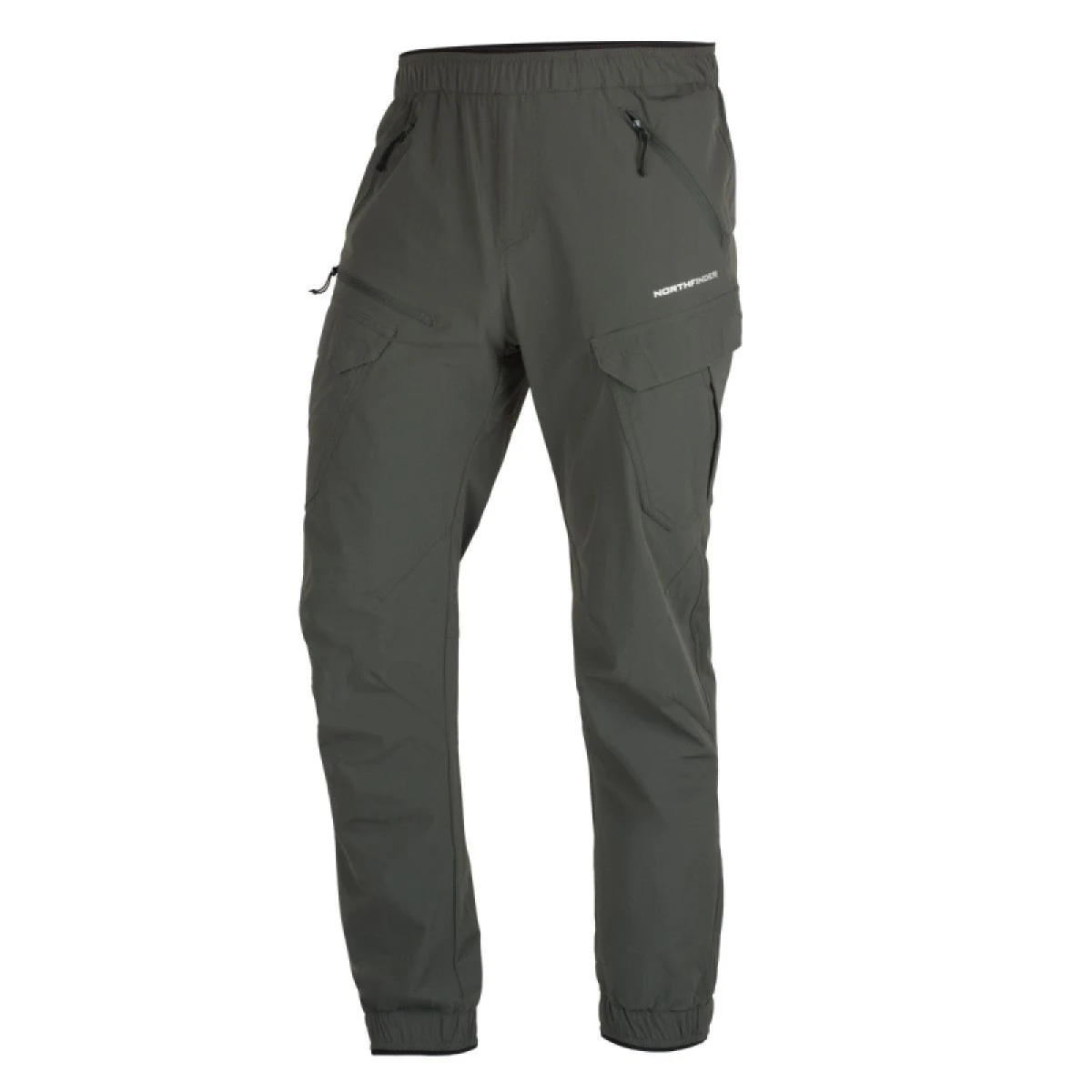 Pánske turistické nohavice NORTHFINDER GIAN-300darkgreen · záber 4