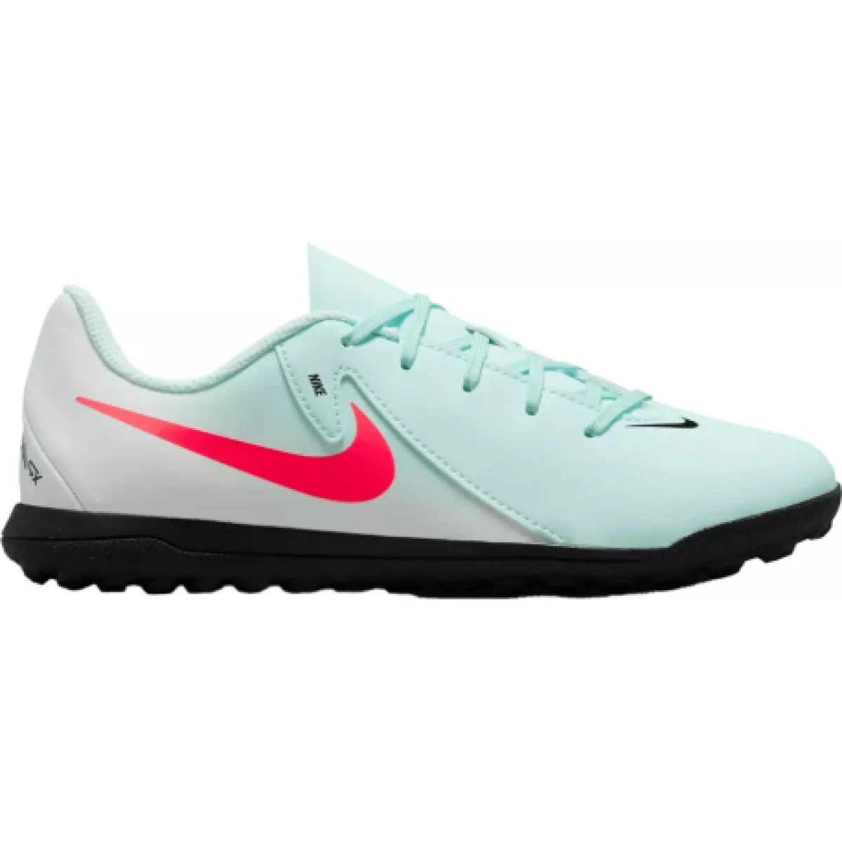 Chlapčenské futbalové kopačky turfy NIKE Phantom GX 2 Academy Jr TF mint off noir atomic red · záber 1