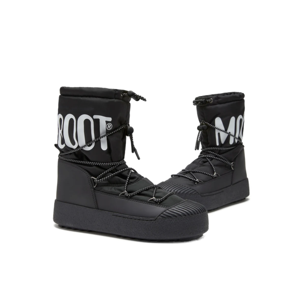 Pánske vysoké zimné topánky MOON BOOT MB MTRACK POLAR NYLON, N001 BLACK · záber 2