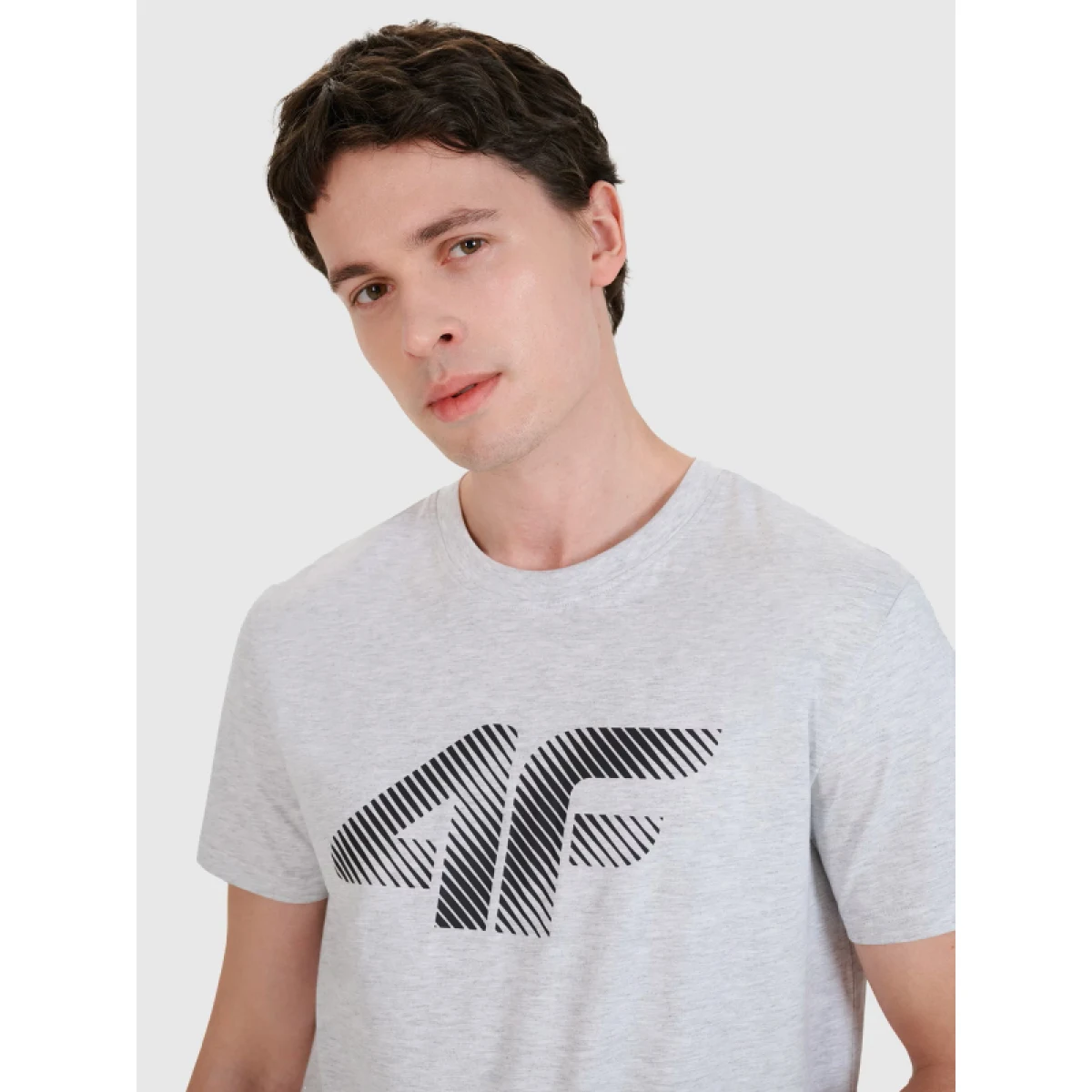 Pánske tričko s krátkym rukávom 4F TSHIRT M2257-27M-COLD LIGHT GREY MELANGE · záber 5