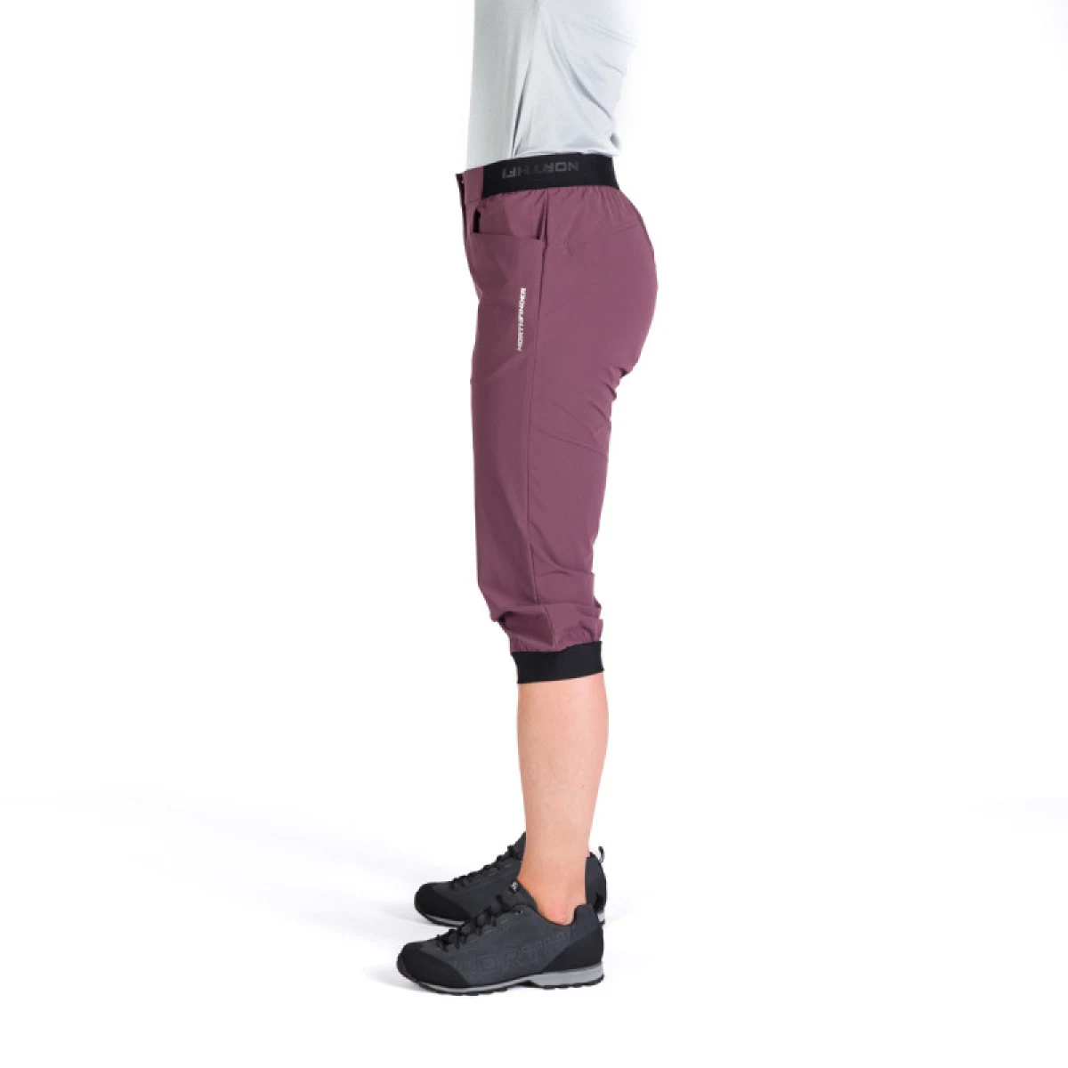 Dámske turistické 3 4 nohavice NORTHFINDER CAROLE-481-plum · záber 3