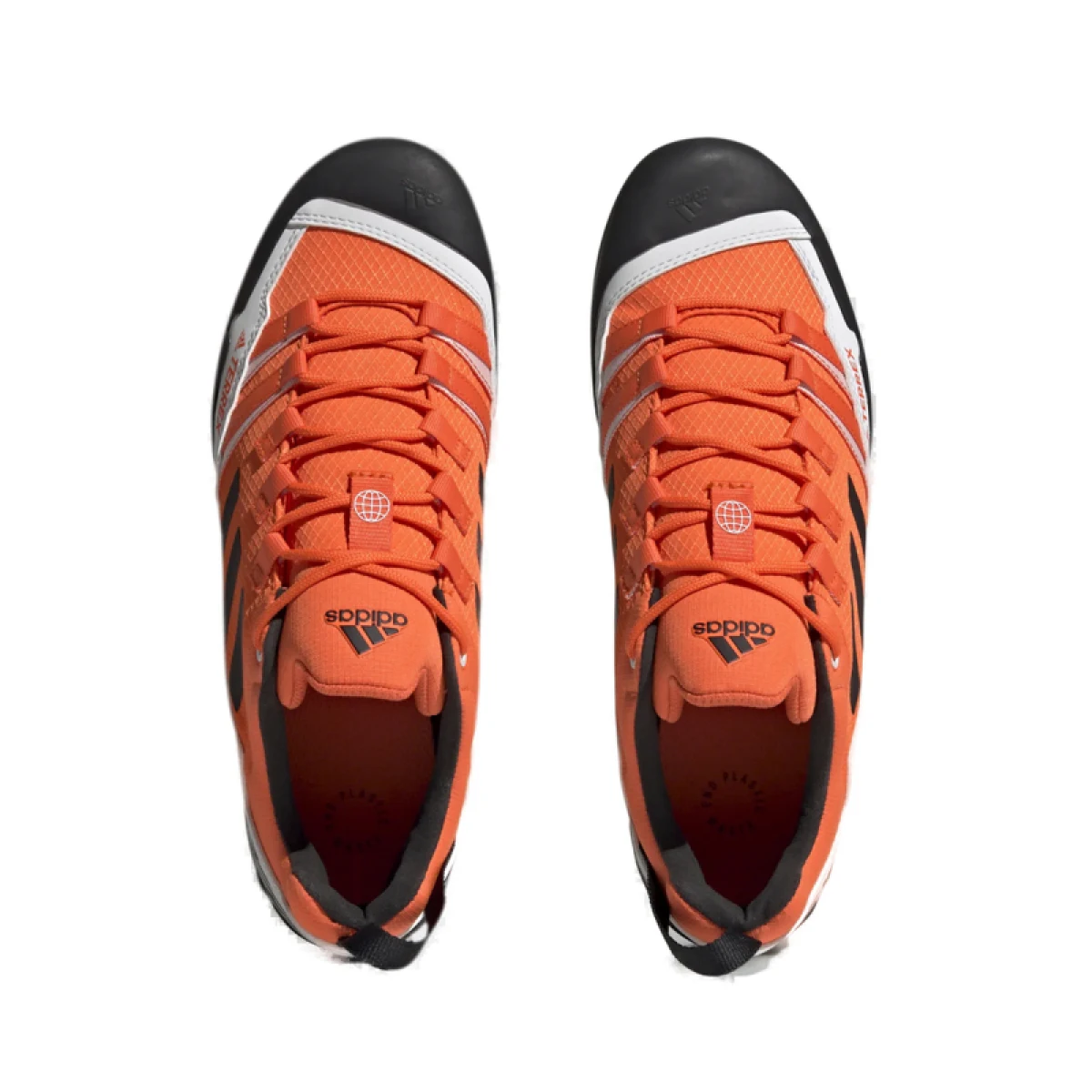 Pánska nízka turistická obuv ADIDAS Terrex Swift Solo Approach impact orange core black white · záber 5