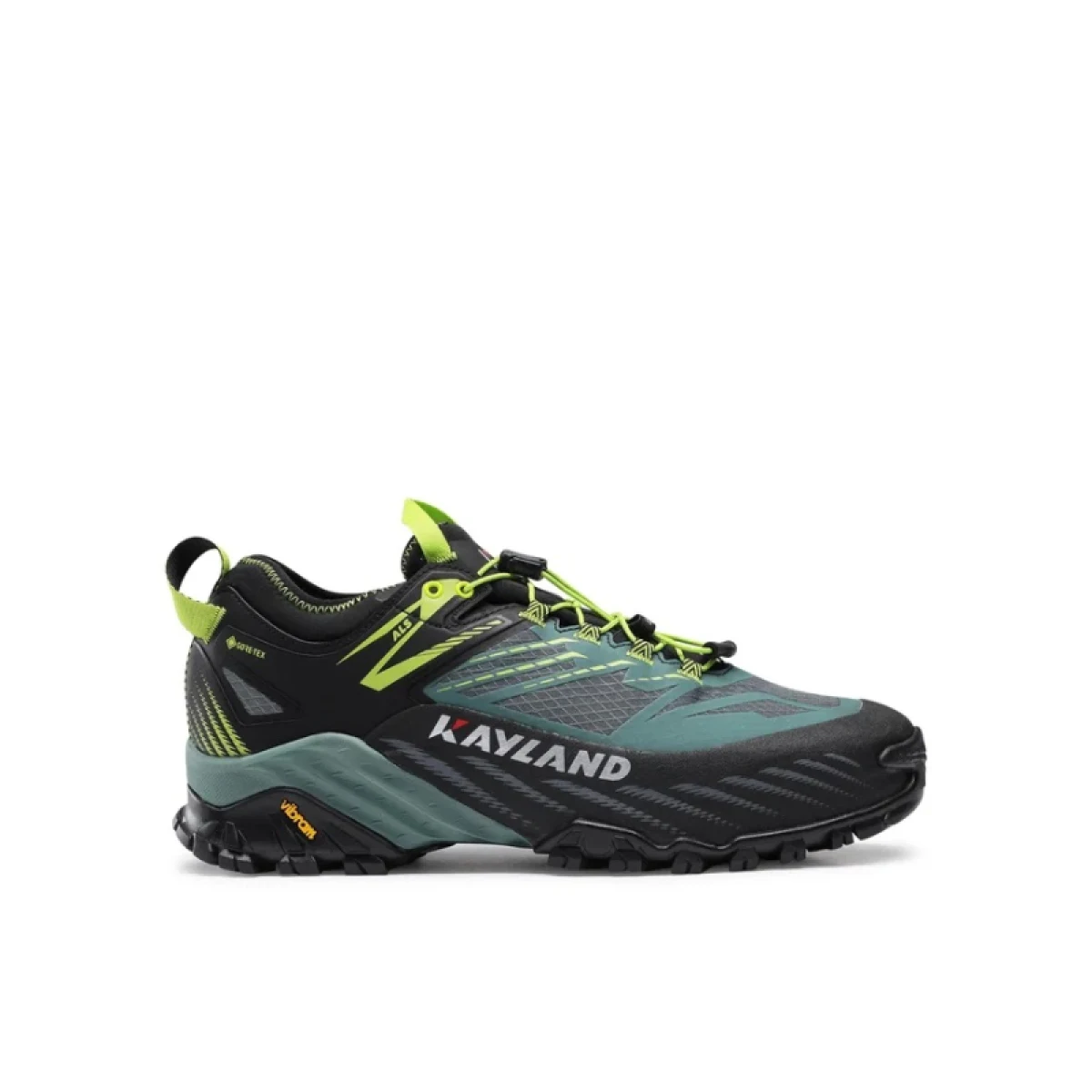 Pánska nízka turistická obuv KAYLAND Duke Gtx, Black Green · záber 3