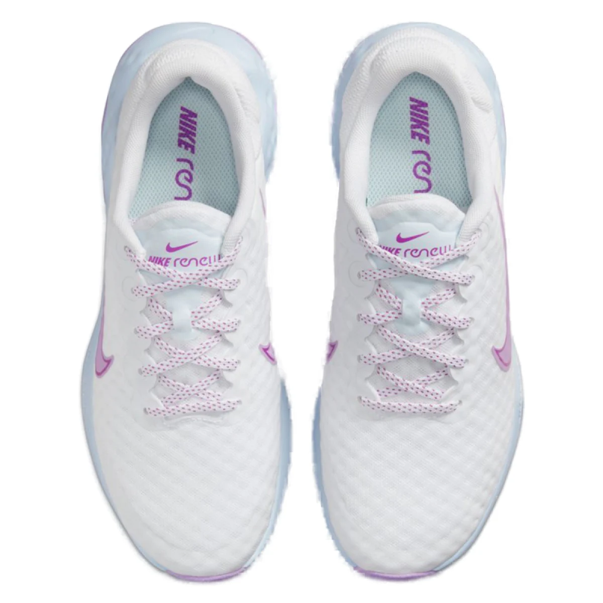 Dámska športová obuv (tréningová) NIKE Renew Ride 3 white blue tint vivid purple rush fuchsia · záber 3