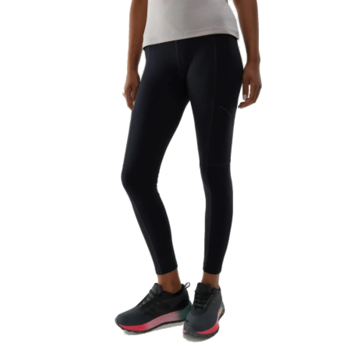 Dámske turistické zateplené legíny 4F TROUSERS FNK-AW23TFTRF404-20S-DEEP BLACK · záber 1