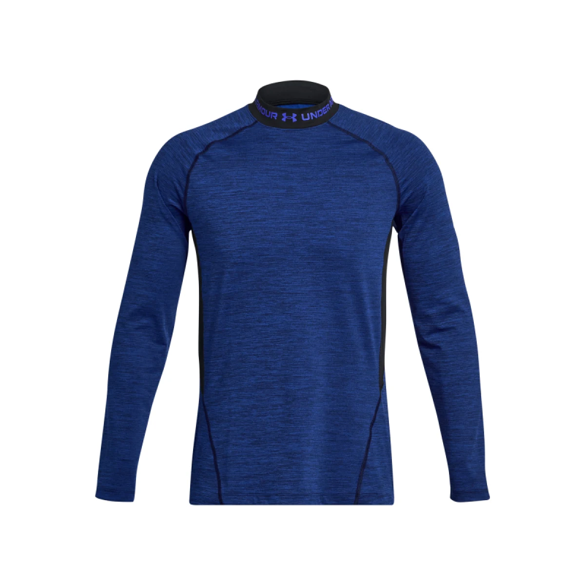 Pánske kompresné tričko s dlhým rukávom UNDER ARMOUR UA CG Armour Twist Mock-BLU · záber 5