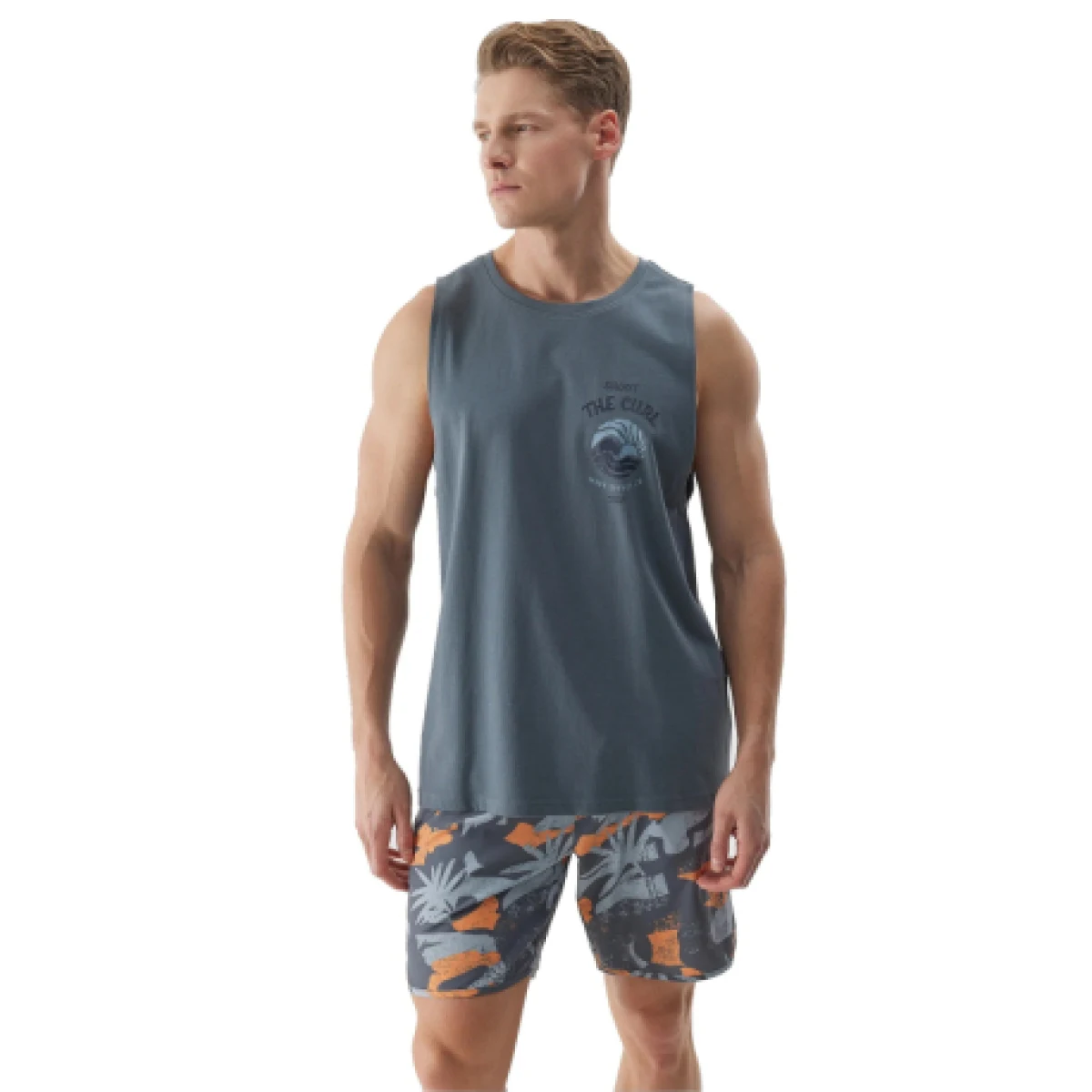 Pánske tielko 4F TSHIRT-4FWSS24TTSHM1319-22S-ANTHRACITE · záber 1