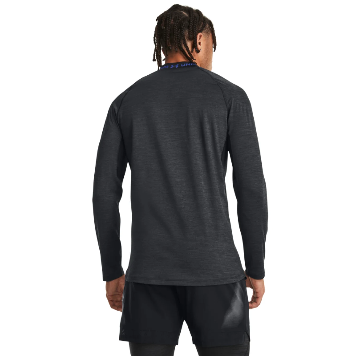 Pánske kompresné tričko s dlhým rukávom UNDER ARMOUR UA CG Armour Twist Mock-BLK · záber 2