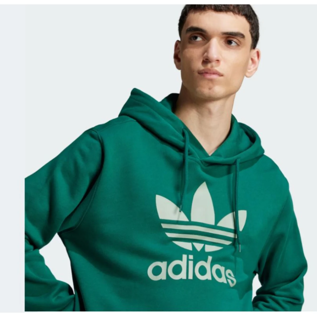 Pánska mikina s kapucňou ADIDAS ORIGINALS TREFOIL HOODY-CGREEN · záber 4