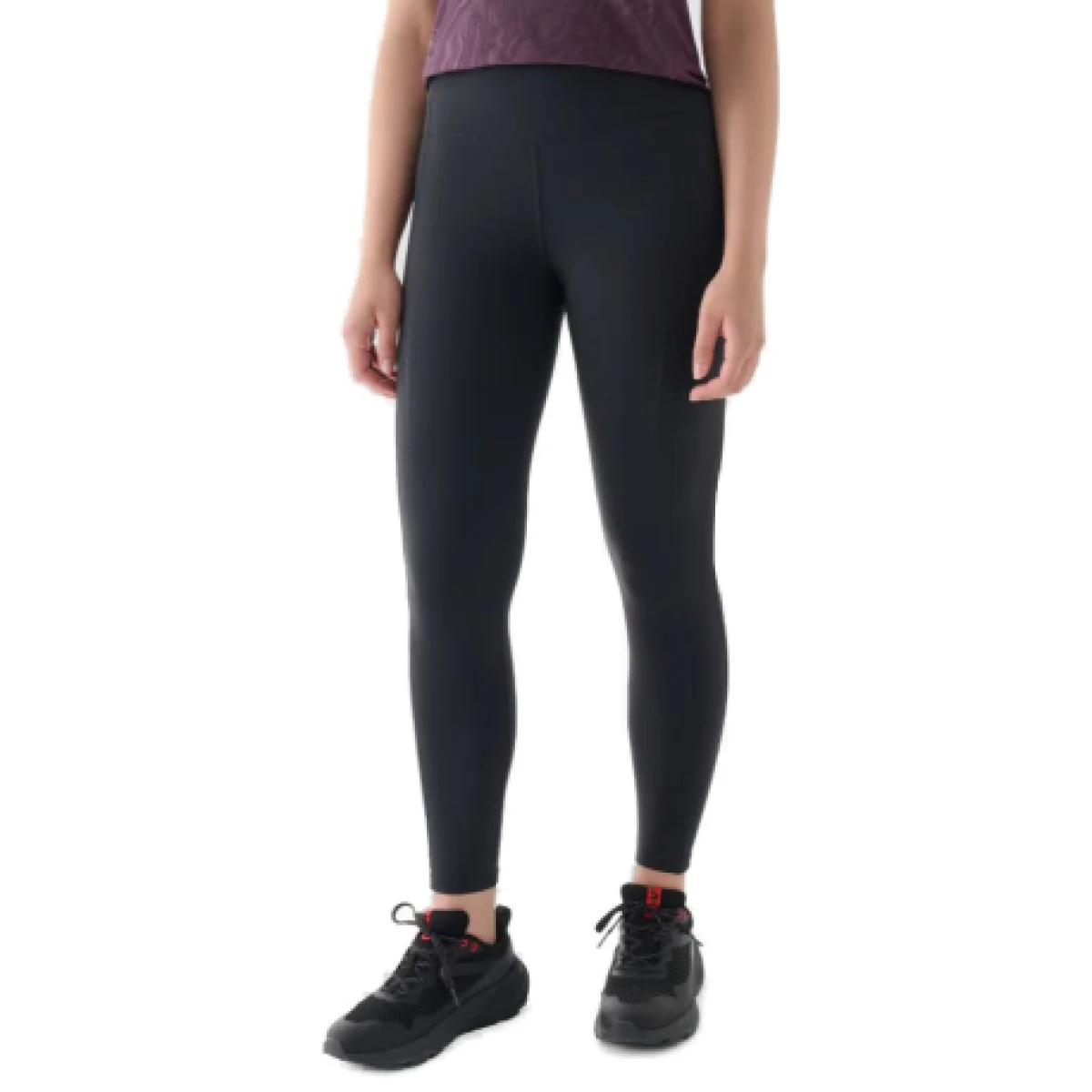 Dámske bežecké zateplené legíny 4F TIGHTS FNK-WAW24TFTIF266-22S-ANTHRACITE · záber 1