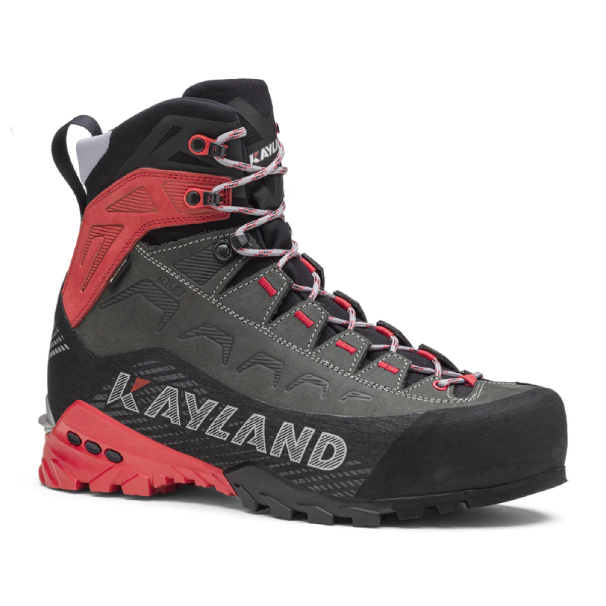 Pánska vysoká turistická obuv KAYLAND Stellar Nubuck Gtx, Grey Red · záber 2