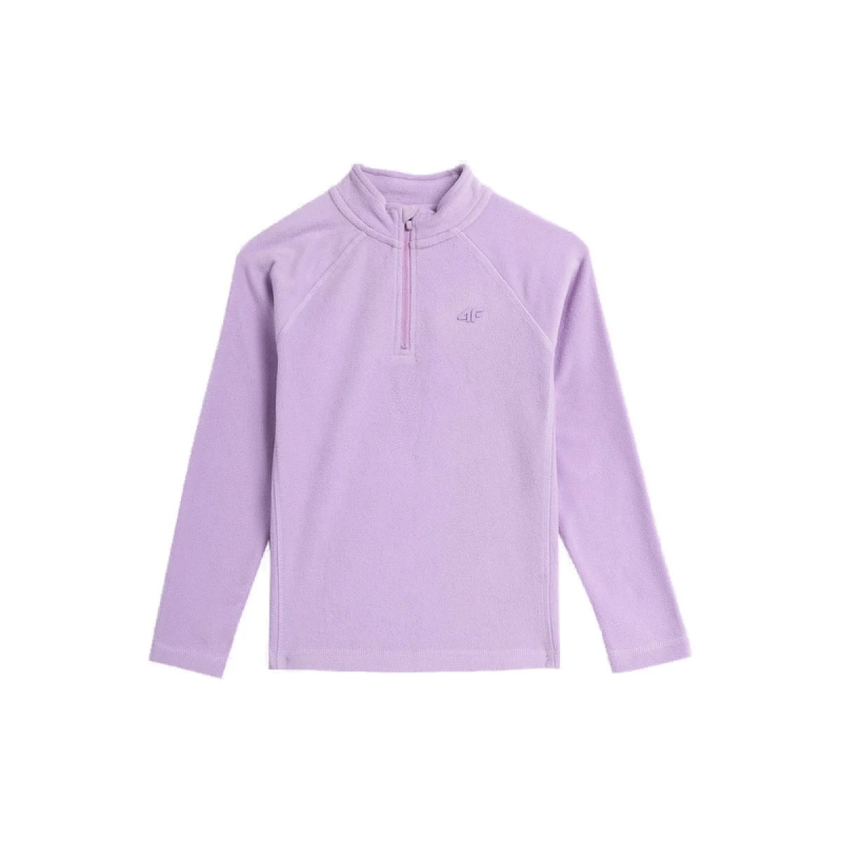Dievčenská lyžiarska flisová mikina 4F JUNIOR FLEECE UNDERWEAR-JAW23UFLEF033-52S-LIGHT VIOLET · záber 5