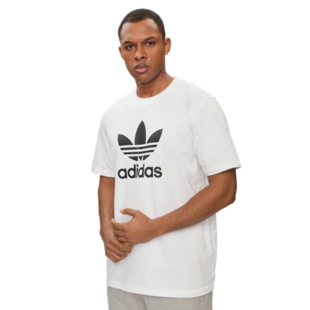 Pánske tričko s krátkym rukávom ADIDAS Trefoil t-shirt-White · záber 1