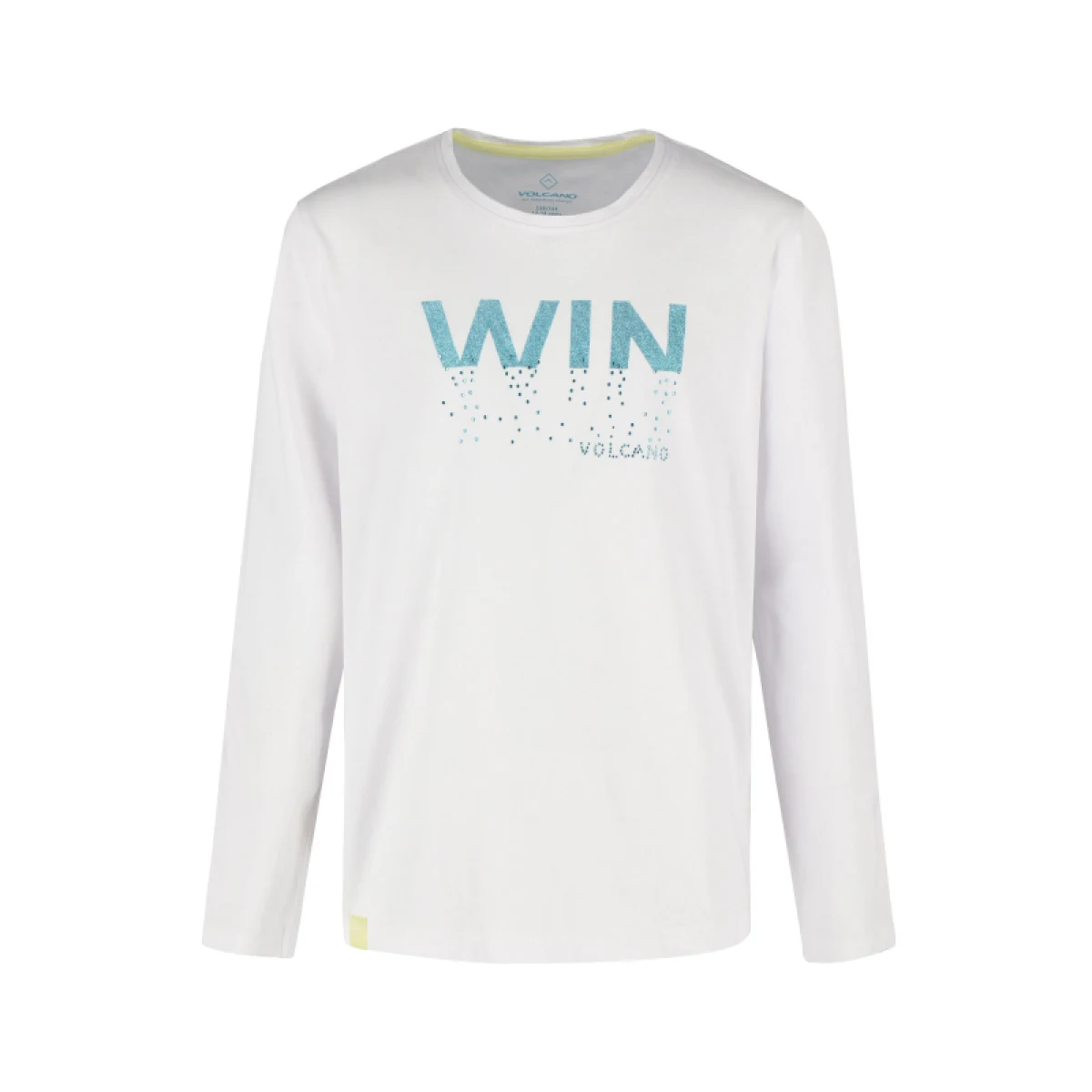 Dievčenské tričko s dlhým rukávom VOLCANO LONG L-WIN JUNIOR 100 WHITE · záber 3
