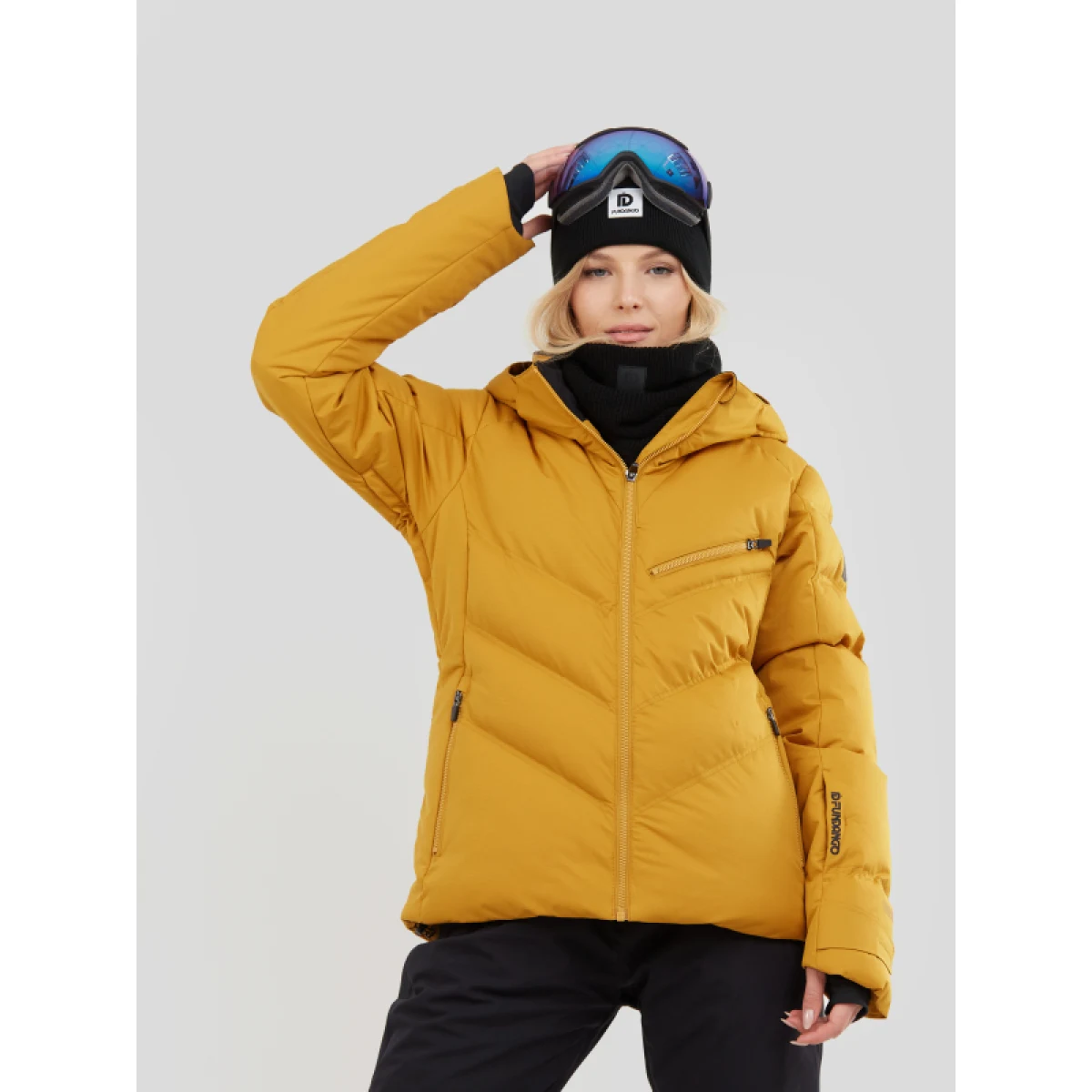 Dámska lyžiarska bunda FUNDANGO Elyra Padded Jacket-240-mustard · záber 2