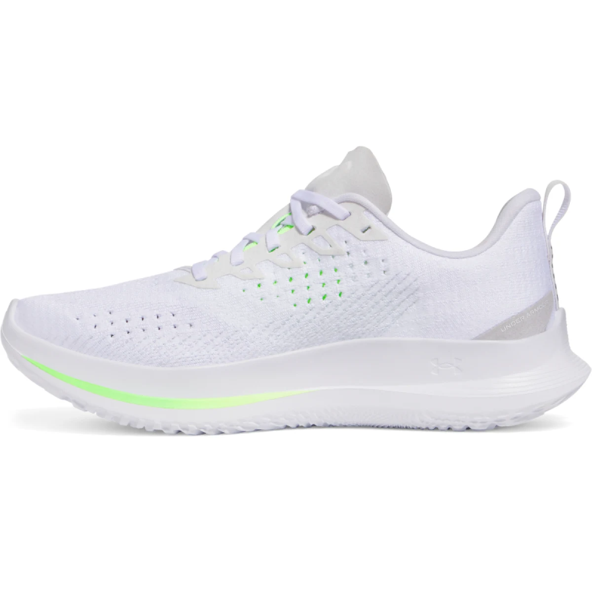 Pánska bežecká obuv UNDER ARMOUR UA Velociti 4 white white hyper green · záber 2