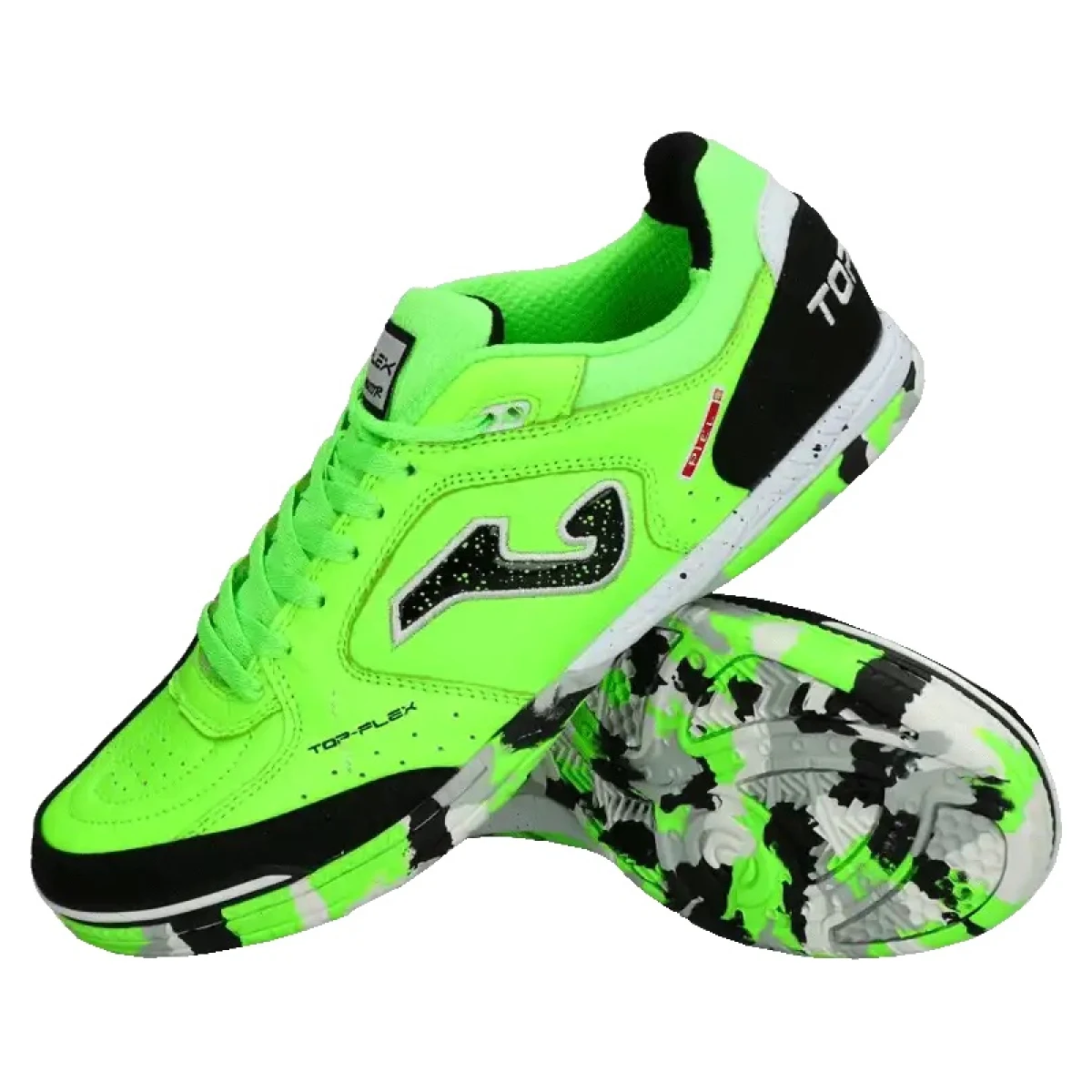 Pánske futbalové kopačky halové JOMA Top Flex M IC fluorescent green · záber 3