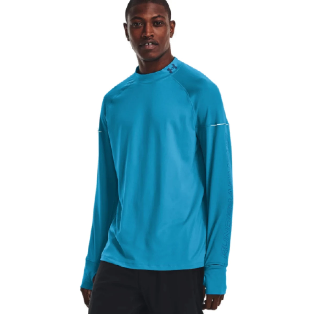 Pánske bežecké tričko s dlhým rukávom UNDER ARMOUR UA OUTRUN THE COLD LS-BLU-1373214-419 · záber 1