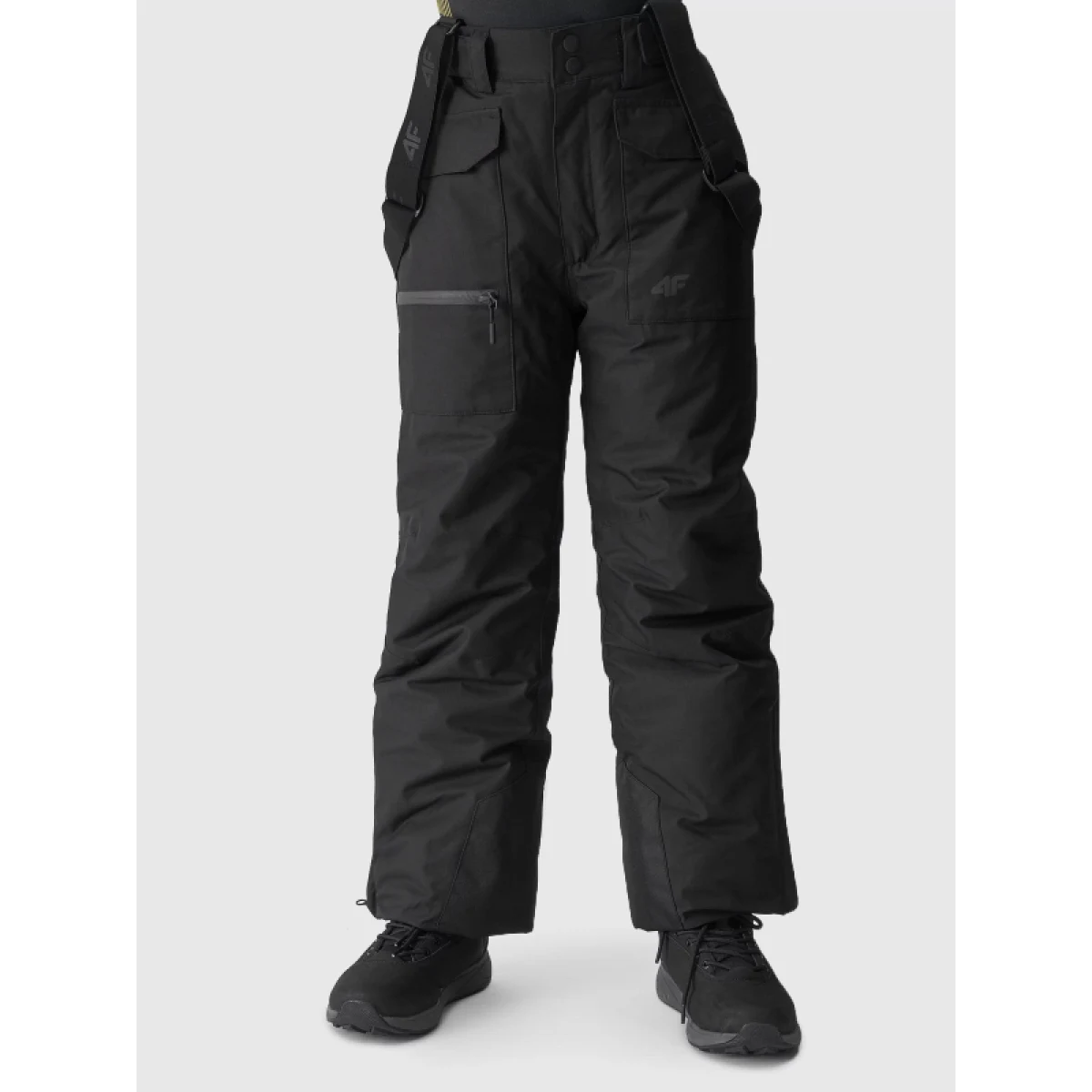 Chlapčenské lyžiarske nohavice 4F JUNIOR TROUSERS FNK-JAW23TFTRM360-21S-BLACK · záber 3