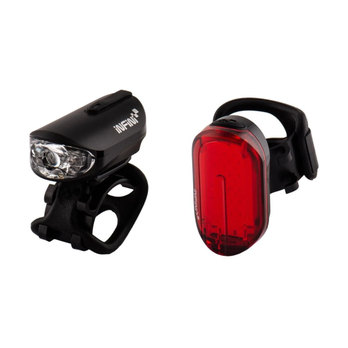 Svetlo na bicykel INFINI Svetlo OLLEY set predné+zadné USB · záber 2