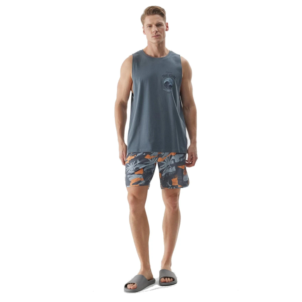 Pánske tielko 4F TSHIRT-4FWSS24TTSHM1319-22S-ANTHRACITE · záber 5