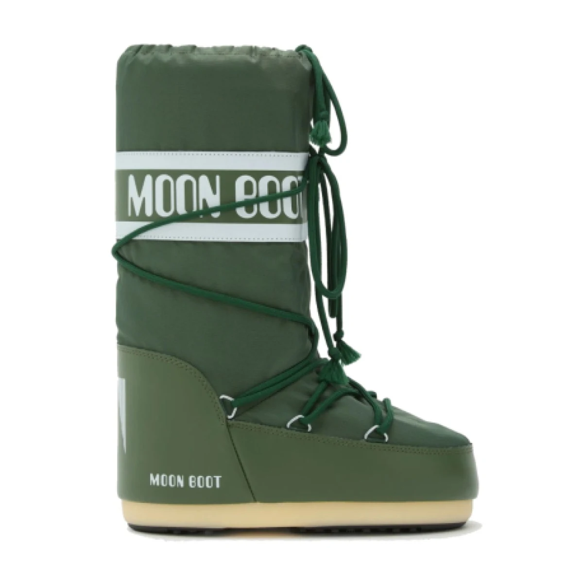 Vysoké zimné topánky MOON BOOT MB ICON NYLON G016 FOREST GREEN · záber 1