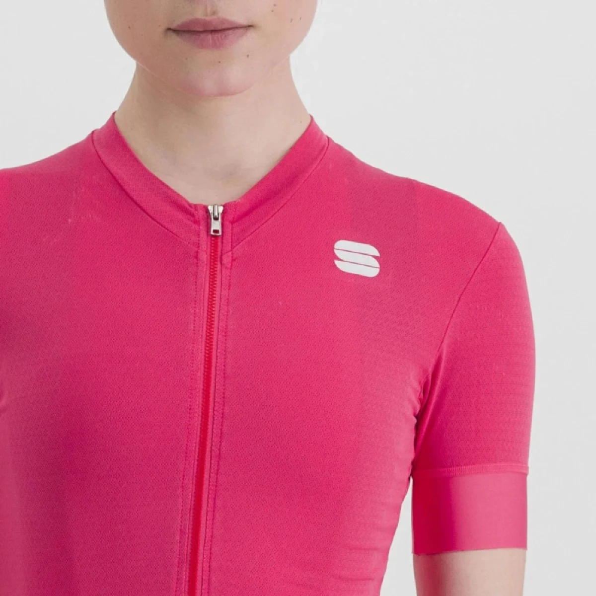 Dámsky cyklistický dres s krátkym rukávom SPORTFUL Monocrom w jersey, pompelmo · záber 5