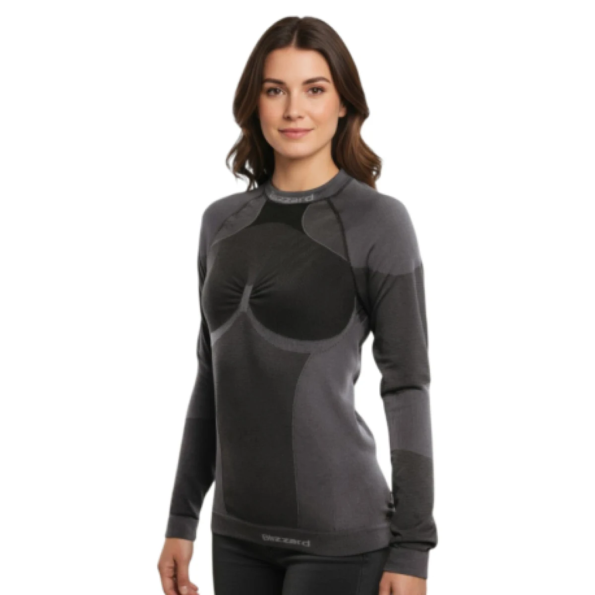 Dámske termo tričko s dlhým rukávom BLIZZARD W2W Essential long sleeve, grey · záber 1