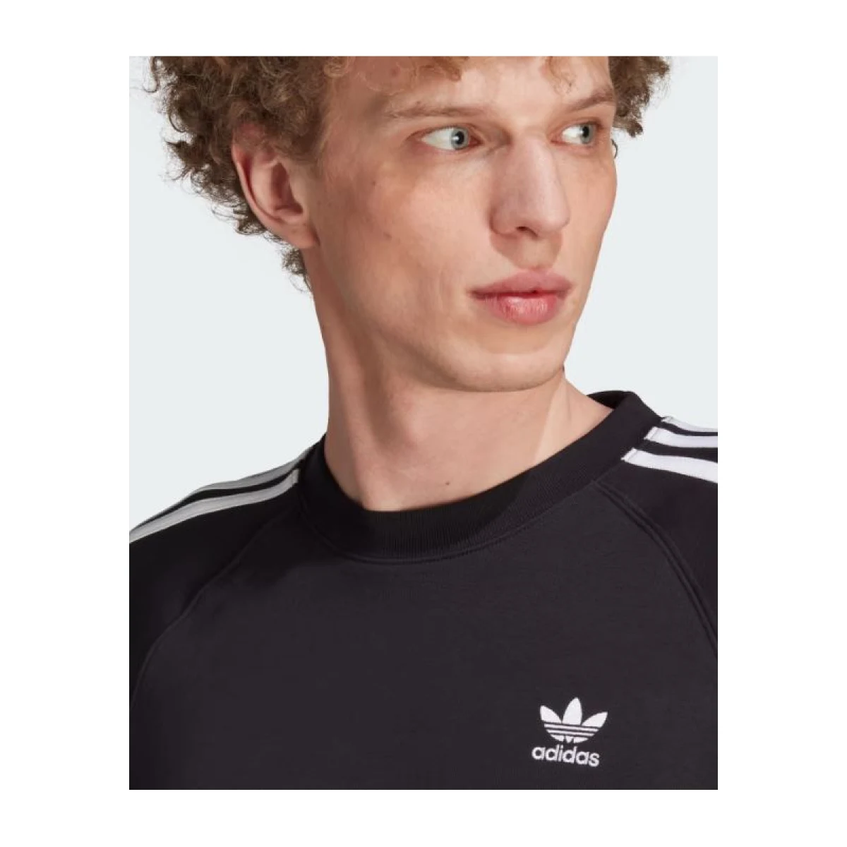 Pánska mikina ADIDAS ORIGINALS 3-STRIPES CREW-IM2087-black · záber 2