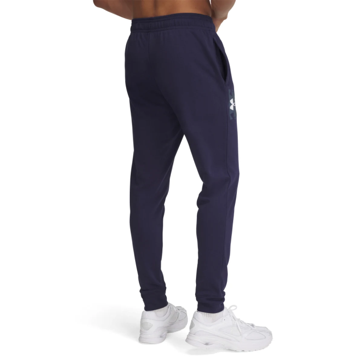 Pánske tepláky UNDER ARMOUR UA Rival Terry Logo JoggerQ2-BLU · záber 2