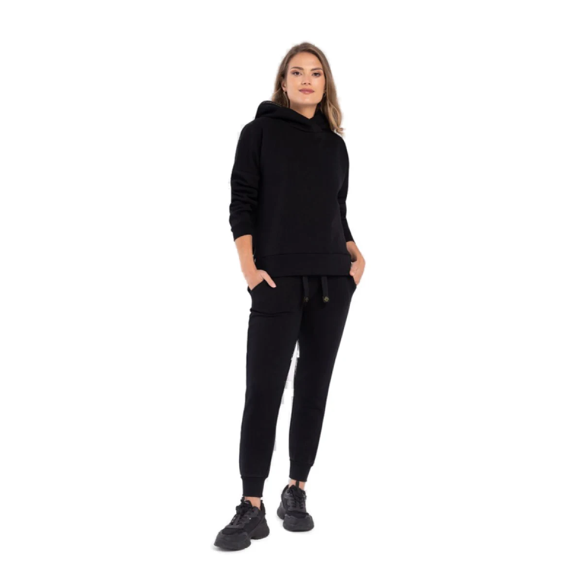 Dámska zateplená mikina s kapucňou VOLCANO B-VENA-700-BLACK · záber 4