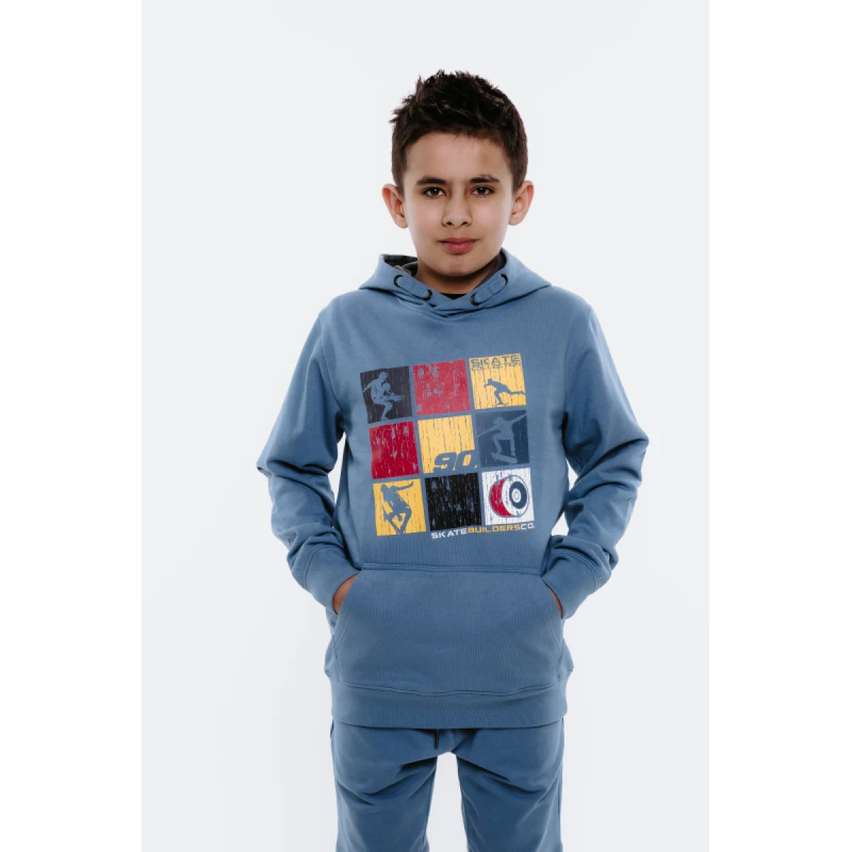 Chlapčenská mikina s kapucňou AUTHORITY H-SKATER90 B blue · záber 2