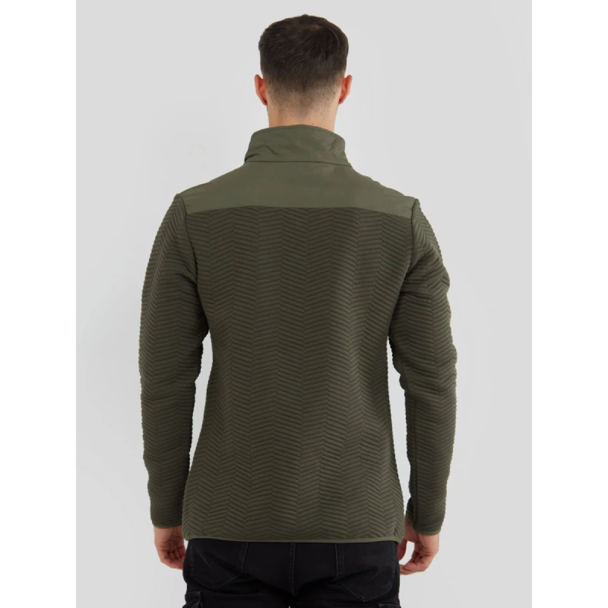 Pánska mikina FUNDANGO Vertigo Sweatshirt-590-oliv · záber 2
