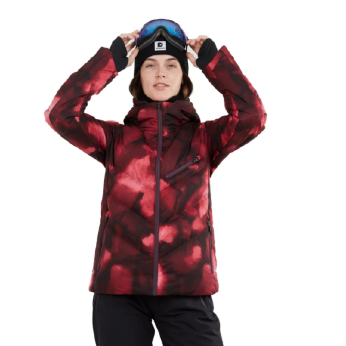 Dámska lyžiarska bunda FUNDANGO Elyra Padded Jacket-293-pomegranate · záber 1