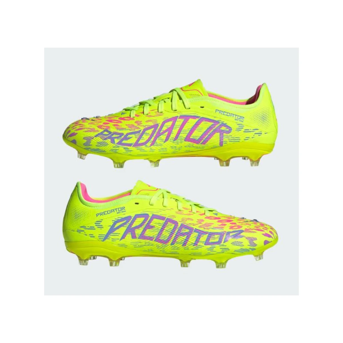 Pánske futbalové kopačky outdoorové ADIDAS Predator Pro M FG lucid lemon blue fusion lucid pink · záber 5